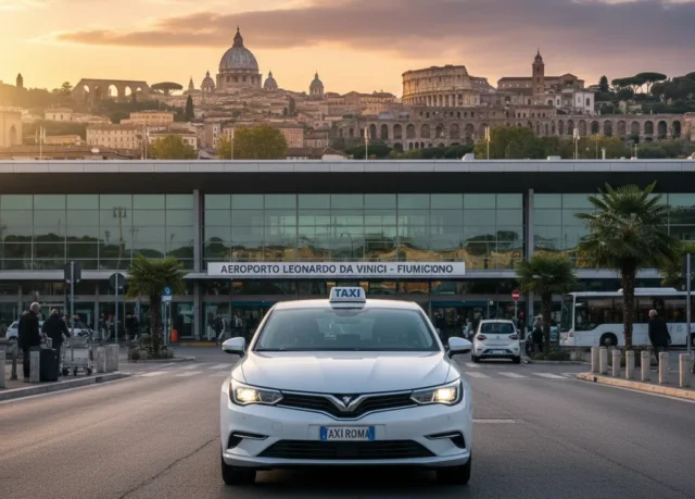 Taxi from Fiumicino to Rome city center